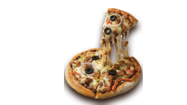 Pizza slice at ReCafe